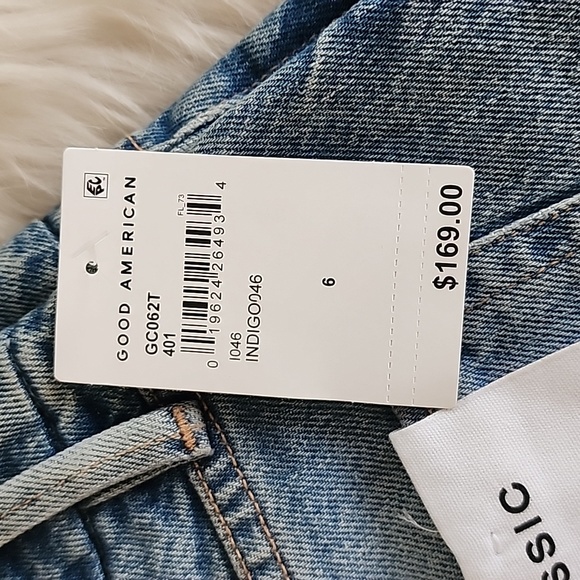 GOOD AMERICAN Good Classic Denim Jeans Women's Size 6/28 NWT - Picture 4 of 15